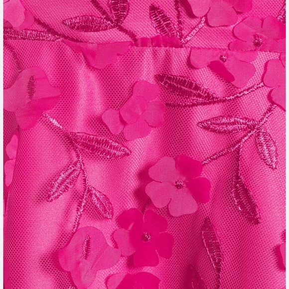 Eliza J Women's Sleeveless V-Neck Fit & Flare Pink Midi Dress - Picture 13 of 13